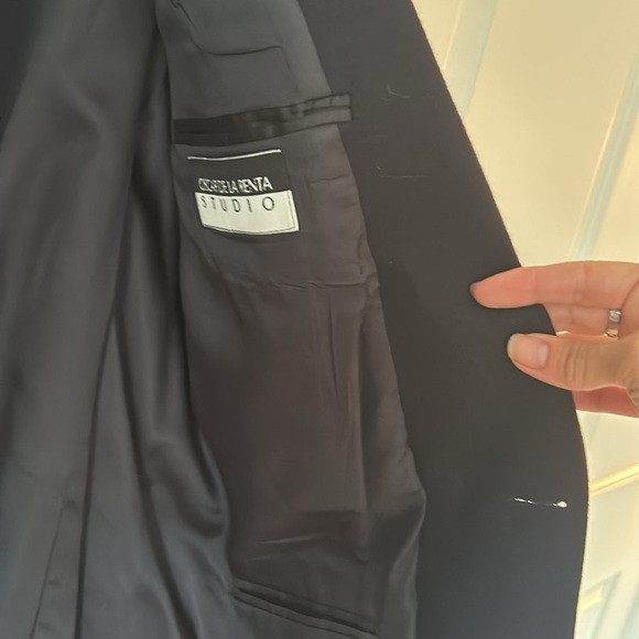 🌿Oscar de la Renta men’s Navy wool blazer, 40R🌿 - Picture 3 of 7